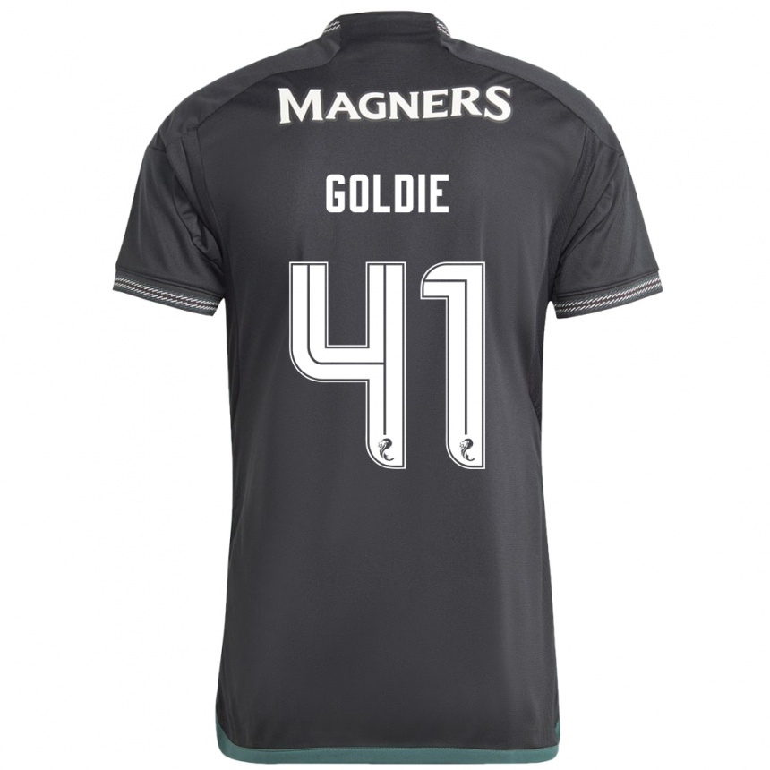 Kids Football Clare Goldie #41 Black Away Jersey 2023/24 T-Shirt Canada