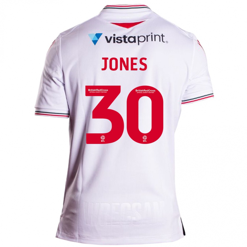 Kids Football James Jones #30 White Away Jersey 2023/24 T-Shirt Canada