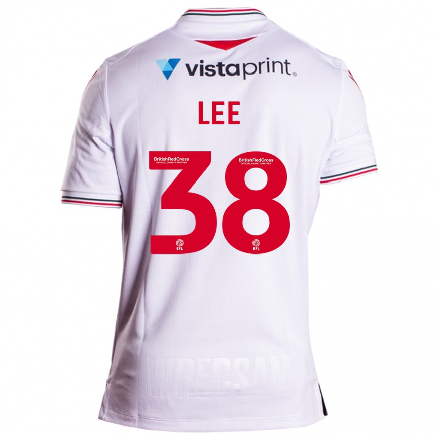 Kids Football Elliot Lee #38 White Away Jersey 2023/24 T-Shirt Canada