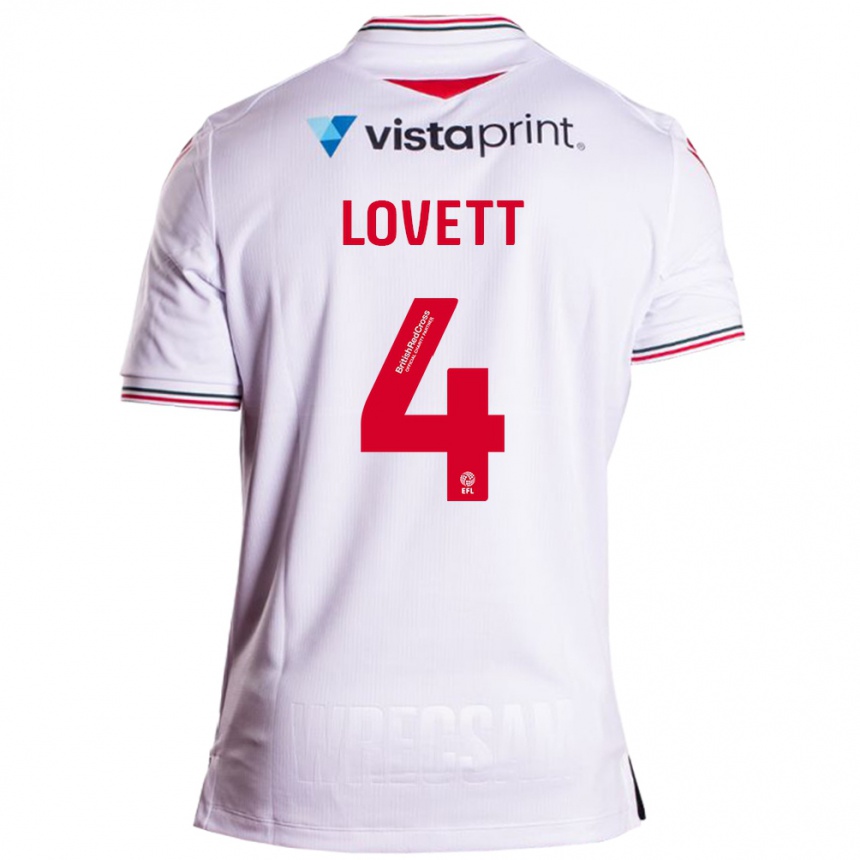 Enfant Football Maillot Erin Lovett #4 Blanc Tenues Extérieur 2023/24 Canada