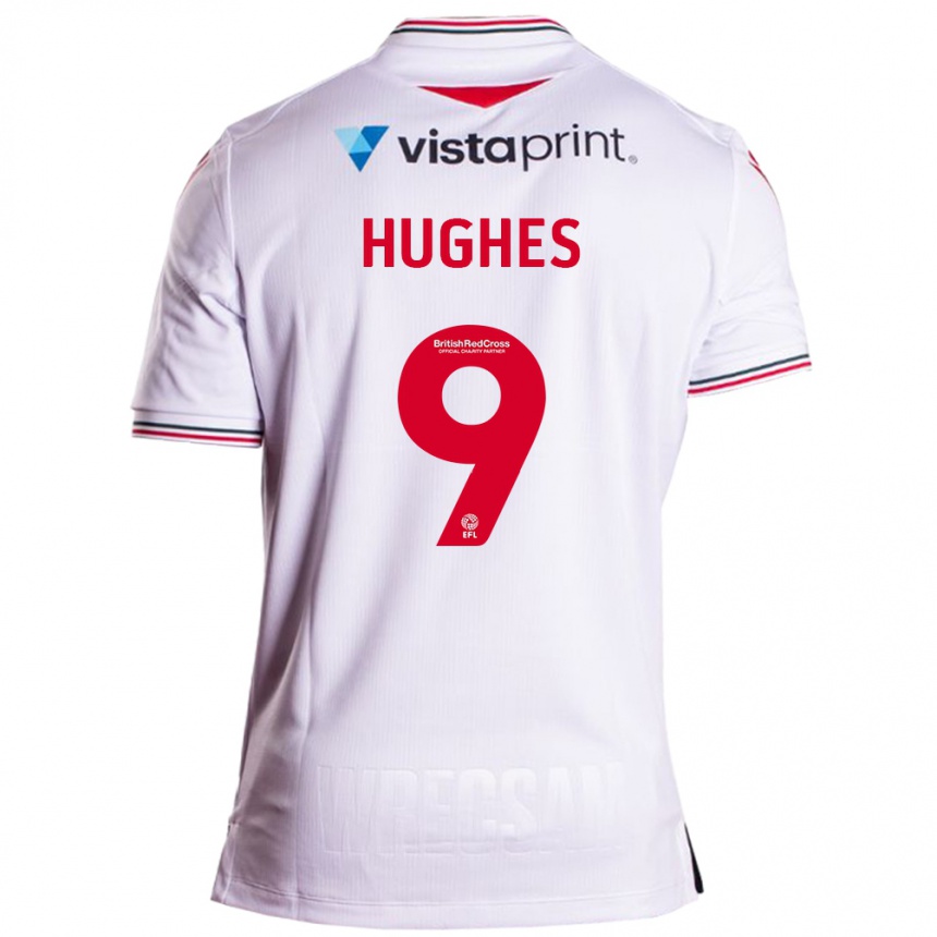 Enfant Football Maillot Rosie Hughes #9 Blanc Tenues Extérieur 2023/24 Canada