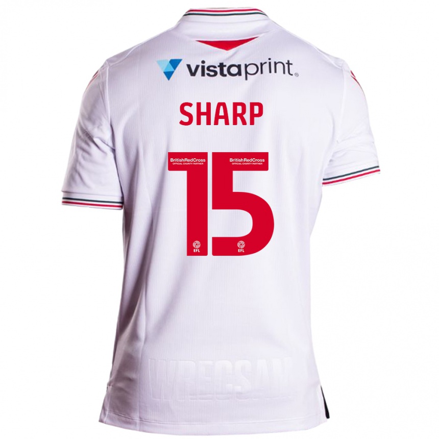 Enfant Football Maillot Katie Sharp #15 Blanc Tenues Extérieur 2023/24 Canada