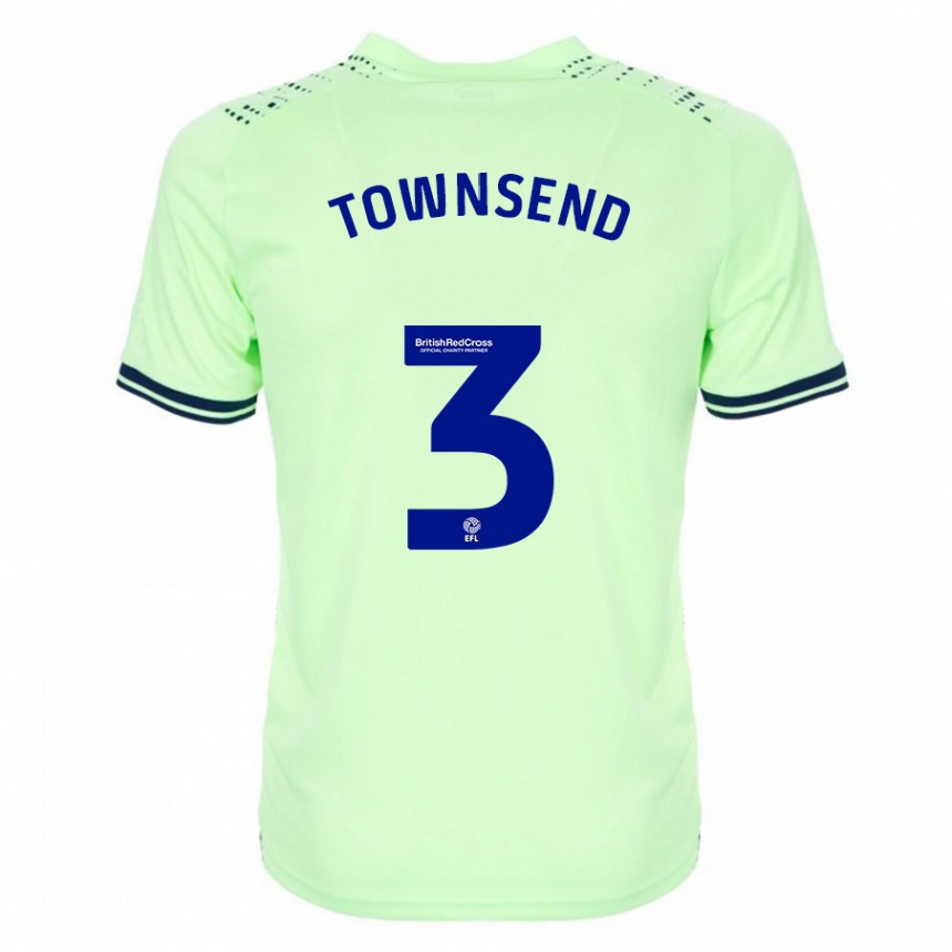 Kids Football Conor Townsend #3 Navy Away Jersey 2023/24 T-Shirt Canada