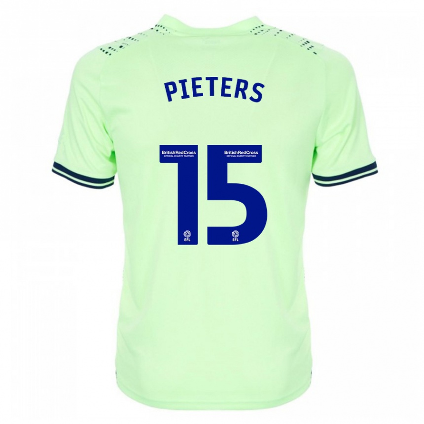 Kids Football Erik Pieters #15 Navy Away Jersey 2023/24 T-Shirt Canada