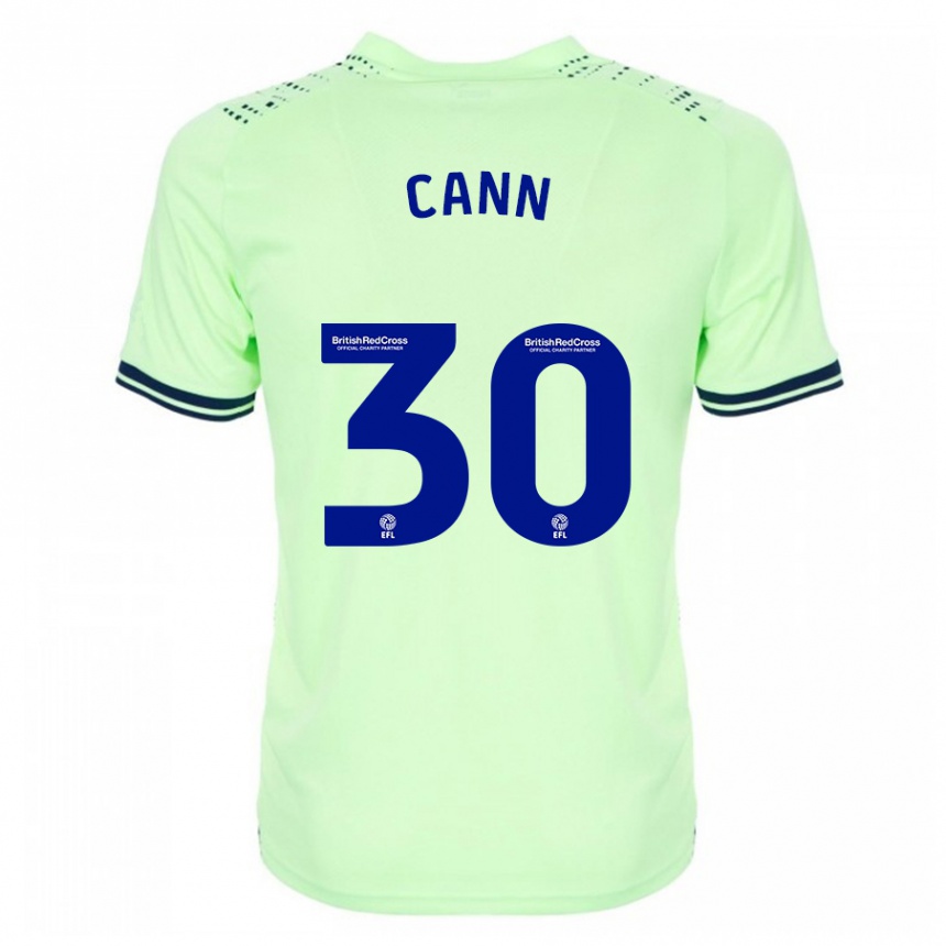 Kids Football Ted Cann #30 Navy Away Jersey 2023/24 T-Shirt Canada