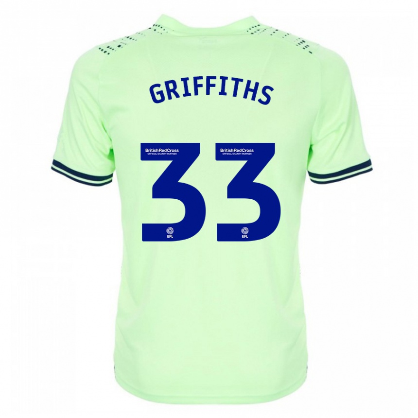 Kids Football Josh Griffiths #33 Navy Away Jersey 2023/24 T-Shirt Canada