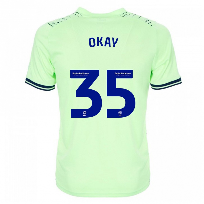 Kids Football Okay Yokuşlu #35 Navy Away Jersey 2023/24 T-Shirt Canada