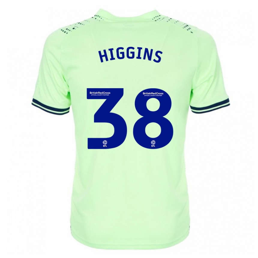 Kids Football Akeel Higgins #38 Navy Away Jersey 2023/24 T-Shirt Canada