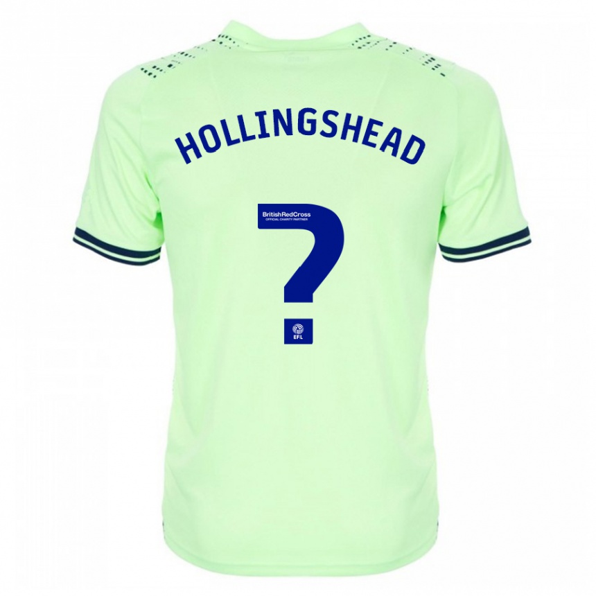 Kids Football Ronnie Hollingshead #0 Navy Away Jersey 2023/24 T-Shirt Canada