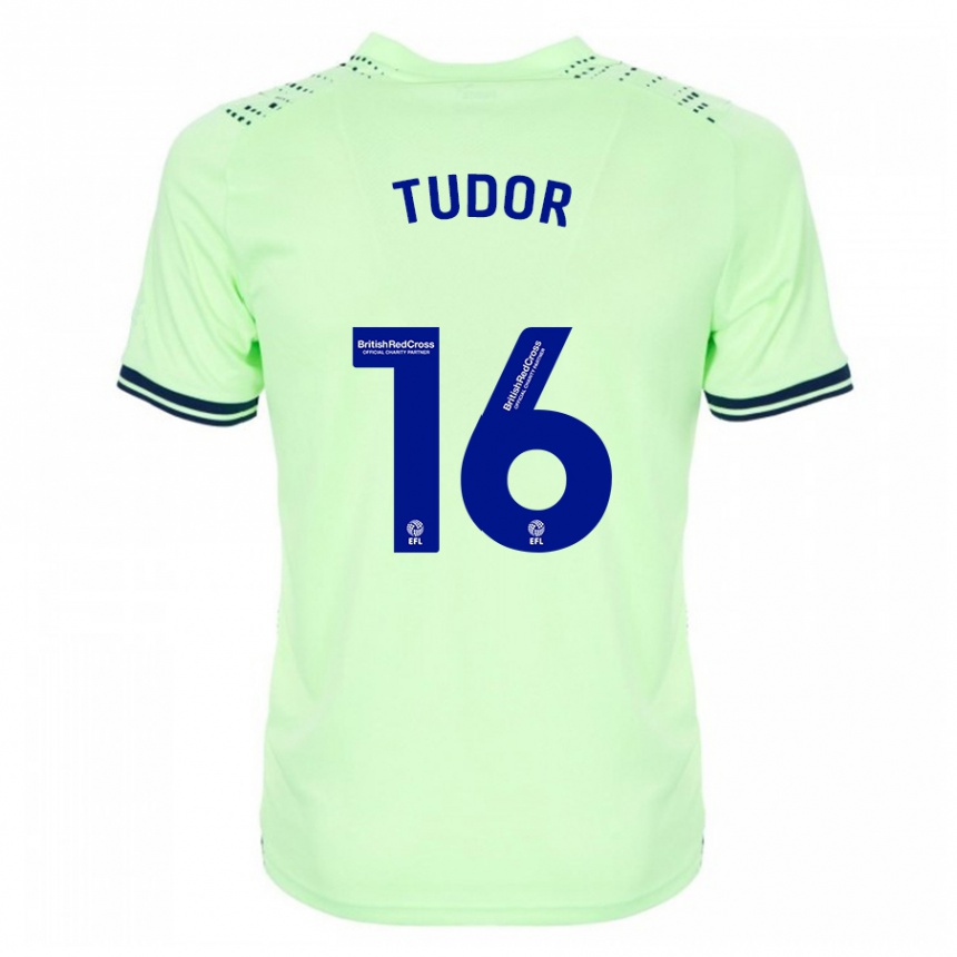 Enfant Football Maillot Sophie Tudor #16 Marin Tenues Extérieur 2023/24 Canada