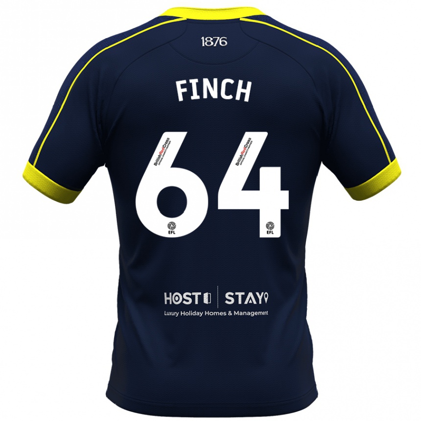 Kids Football Sonny Finch #64 Navy Away Jersey 2023/24 T-Shirt Canada