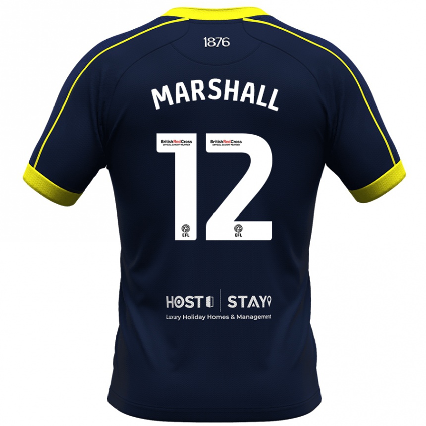 Enfant Football Maillot Eve Marshall #12 Marin Tenues Extérieur 2023/24 Canada