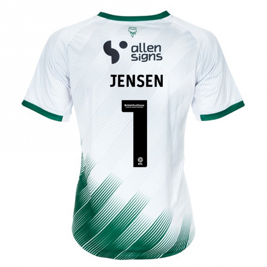 Kids Football Lukas Jensen #1 White Away Jersey 2023/24 T-Shirt Canada