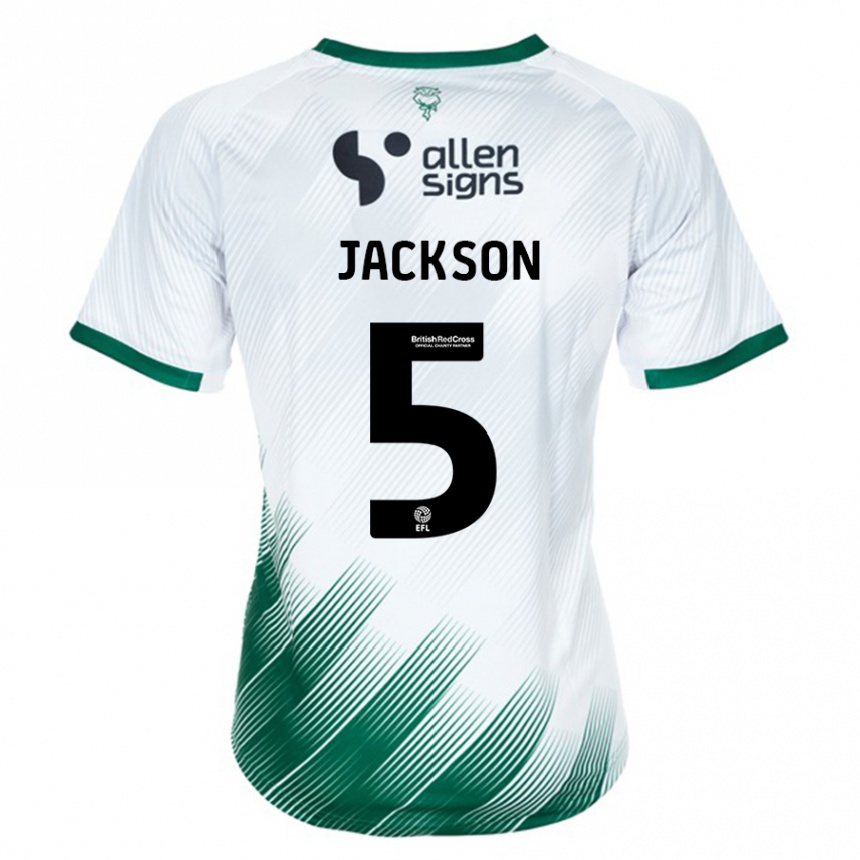 Enfant Football Maillot Adam Jackson #5 Blanc Tenues Extérieur 2023/24 Canada