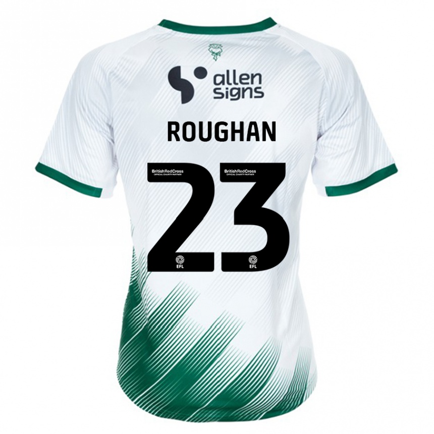 Kids Football Sean Roughan #23 White Away Jersey 2023/24 T-Shirt Canada