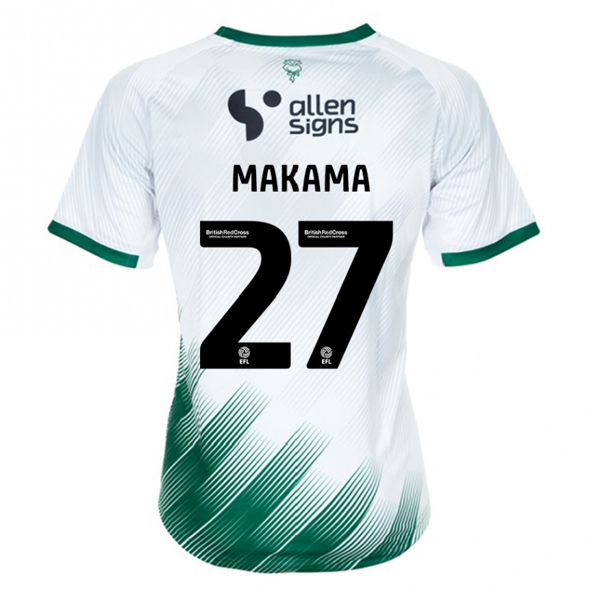 Kids Football Jovon Makama #27 White Away Jersey 2023/24 T-Shirt Canada