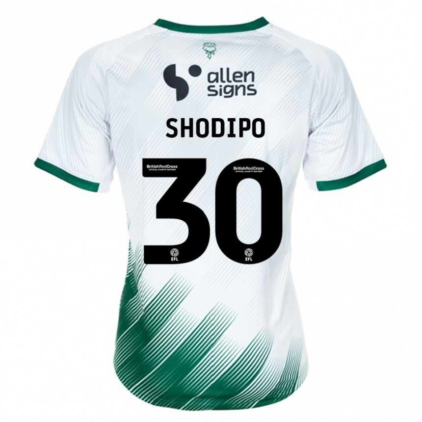 Kids Football Olamide Shodipo #30 White Away Jersey 2023/24 T-Shirt Canada