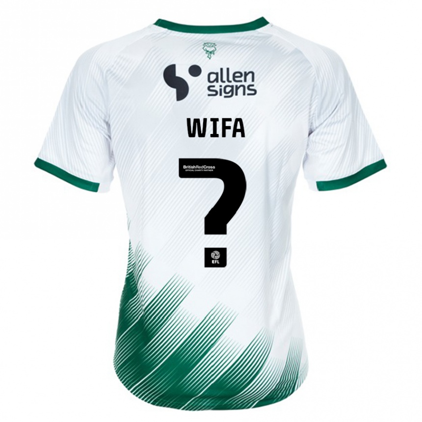 Kids Football Dakara Wifa #0 White Away Jersey 2023/24 T-Shirt Canada