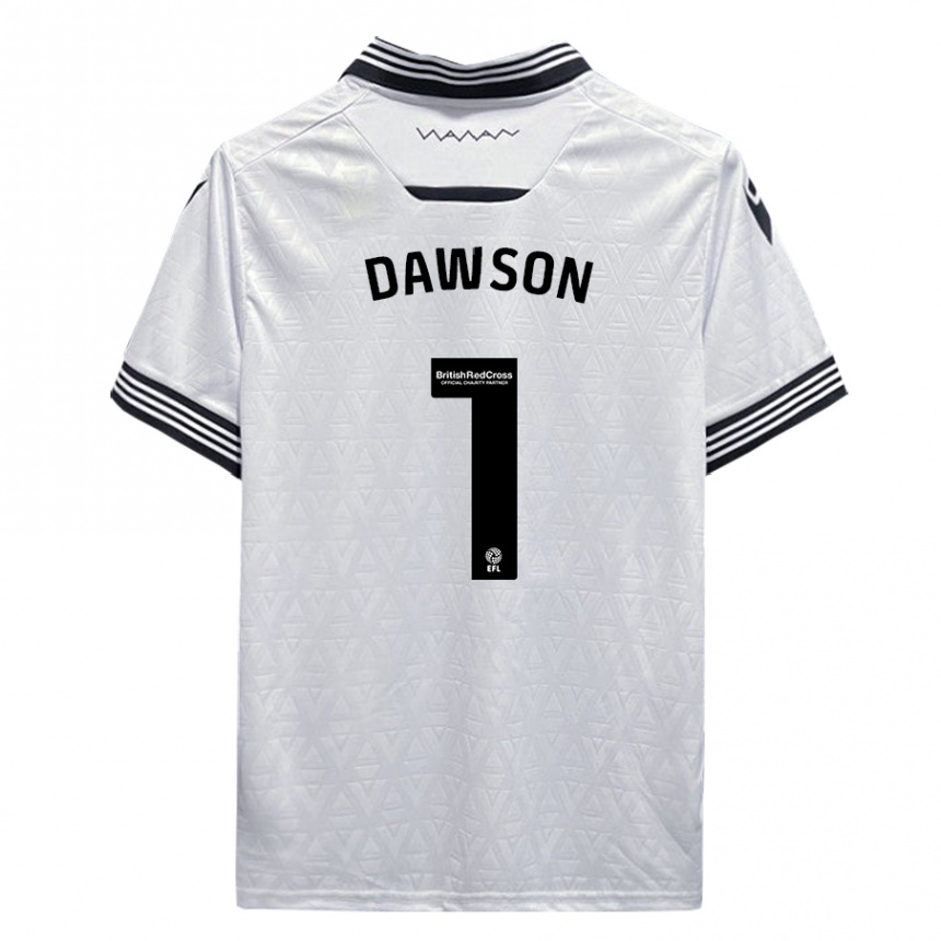 Kids Football Cameron Dawson #1 White Away Jersey 2023/24 T-Shirt Canada