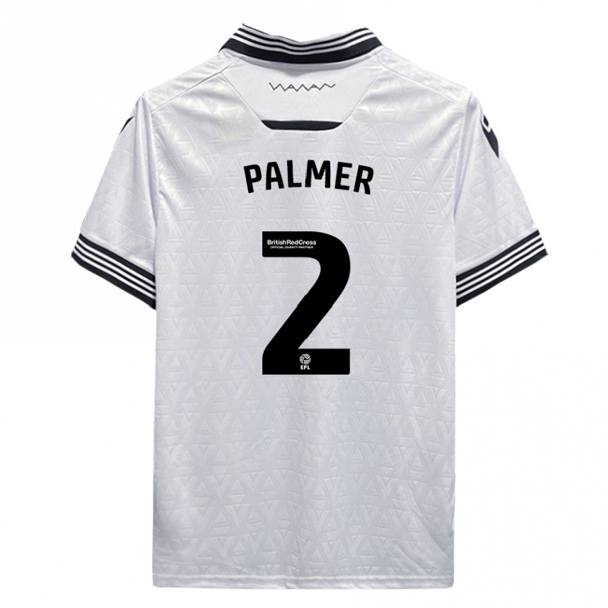 Kids Football Liam Palmer #2 White Away Jersey 2023/24 T-Shirt Canada