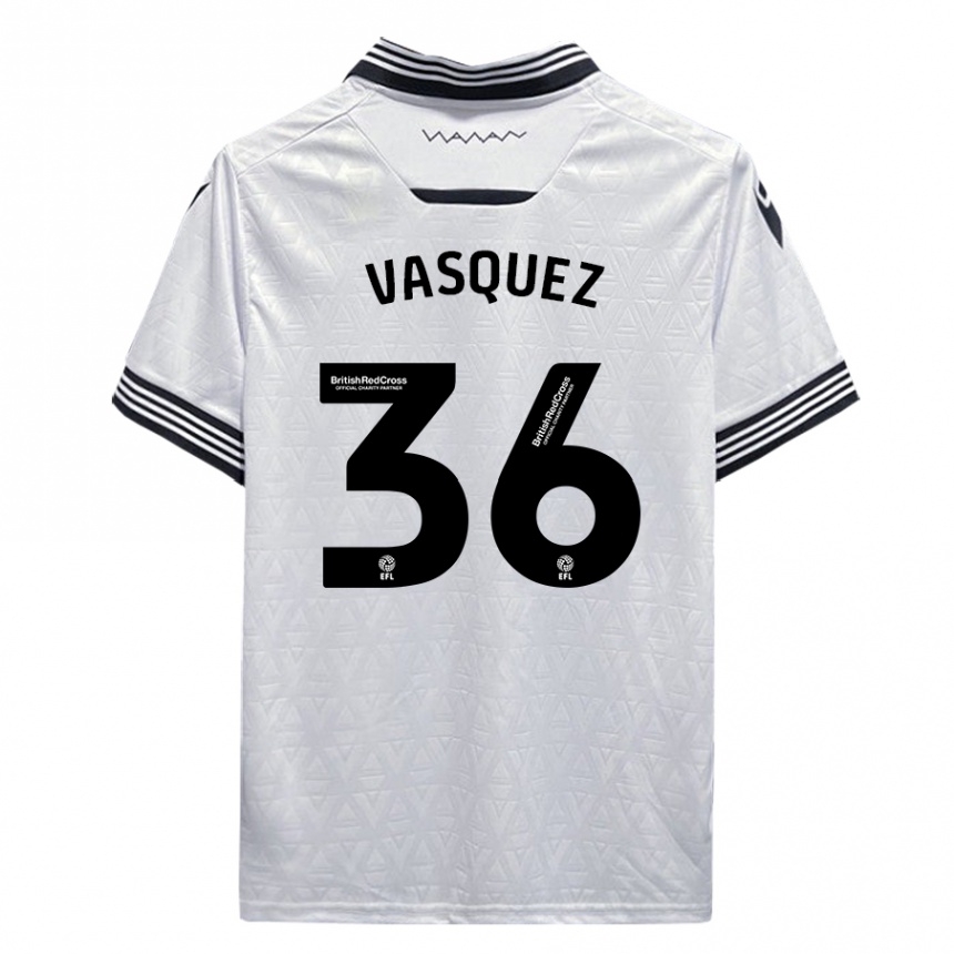 Kids Football Devis Vásquez #36 White Away Jersey 2023/24 T-Shirt Canada