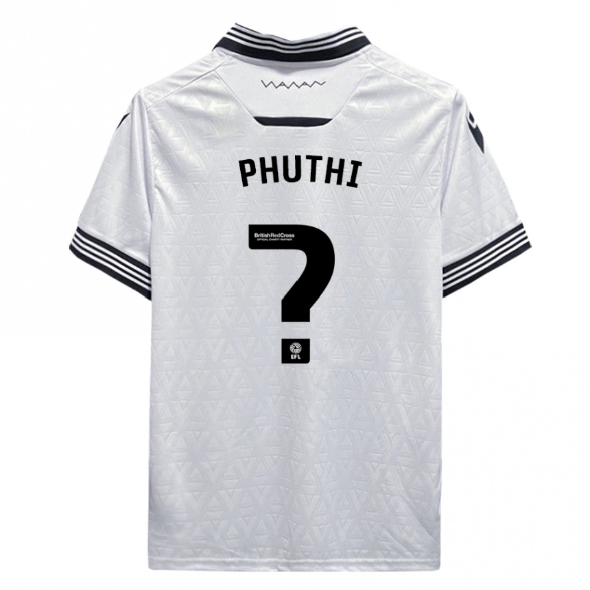 Kids Football Joey Phuthi #0 White Away Jersey 2023/24 T-Shirt Canada