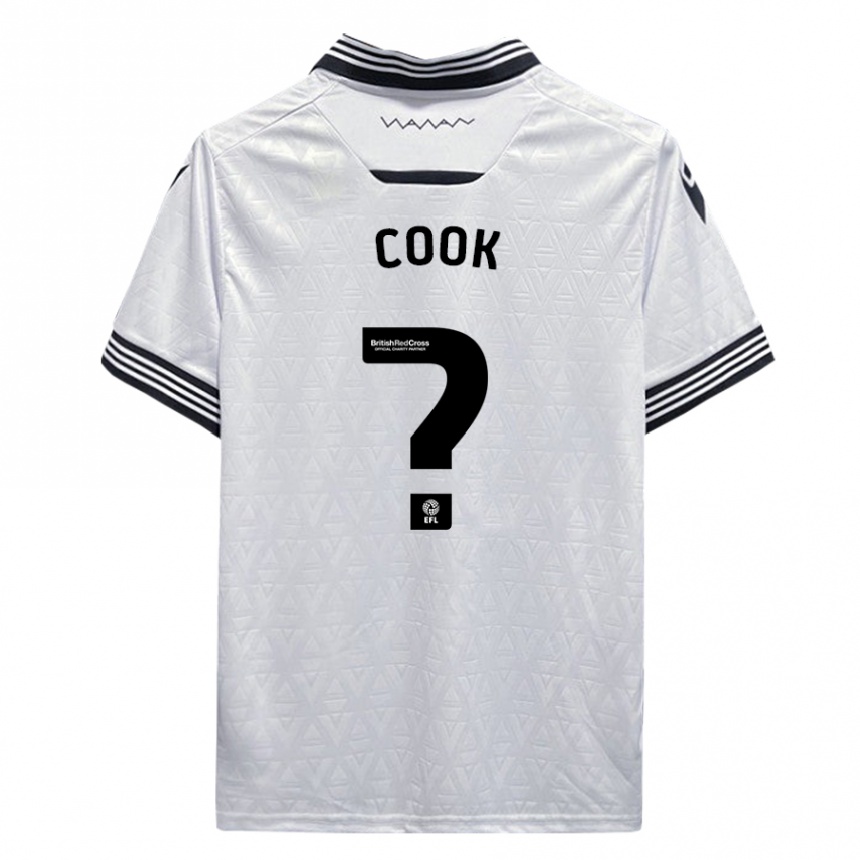 Kids Football Luke Cook #0 White Away Jersey 2023/24 T-Shirt Canada