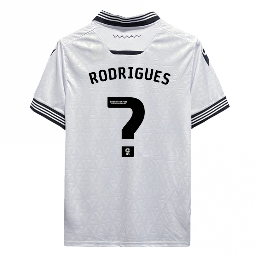 Enfant Football Maillot Carlos Rodrigues #0 Blanc Tenues Extérieur 2023/24 Canada