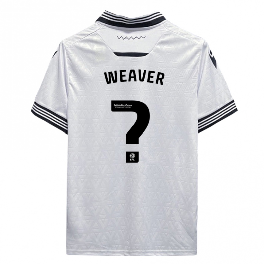 Kids Football Ernie Weaver #0 White Away Jersey 2023/24 T-Shirt Canada