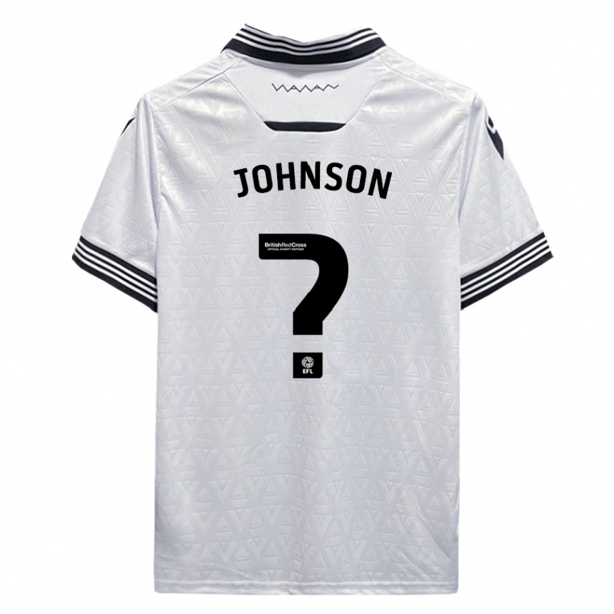 Kids Football Reece Johnson #0 White Away Jersey 2023/24 T-Shirt Canada