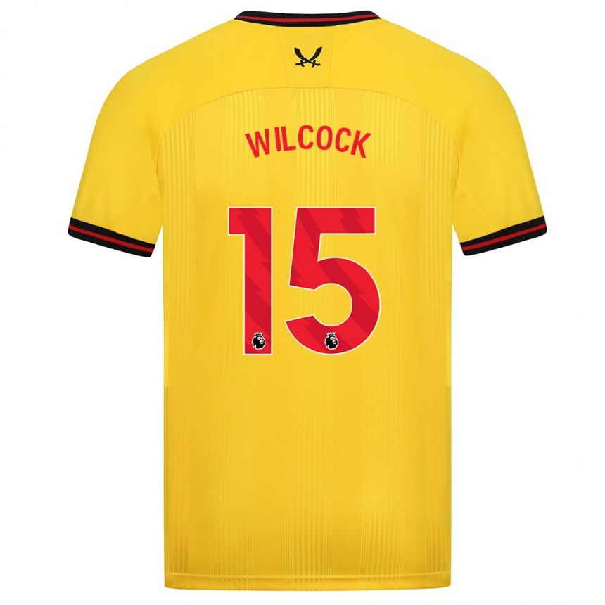 Kids Football Tamara Wilcock #15 Yellow Away Jersey 2023/24 T-Shirt Canada