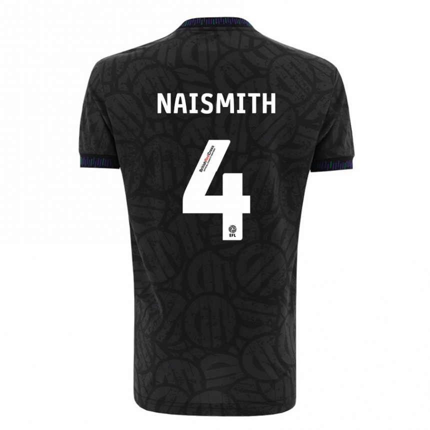 Enfant Football Maillot Kal Naismith #4 Noir Tenues Extérieur 2023/24 Canada