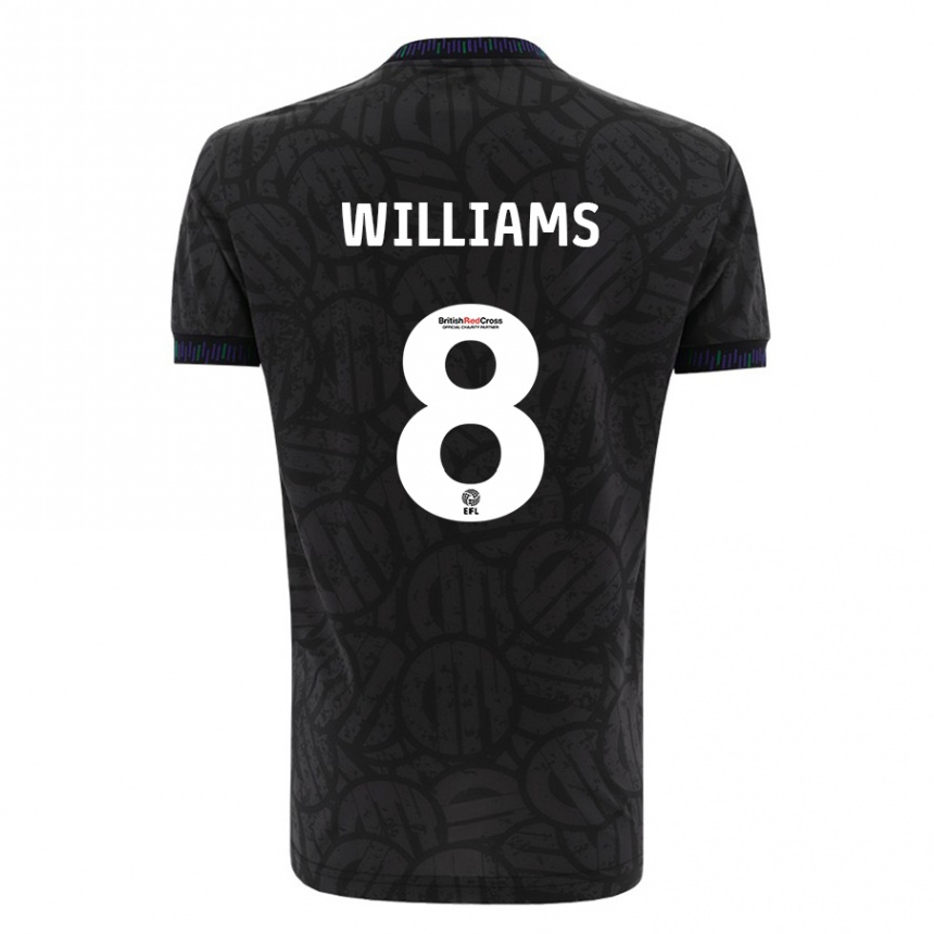 Enfant Football Maillot Joe Williams #8 Noir Tenues Extérieur 2023/24 Canada