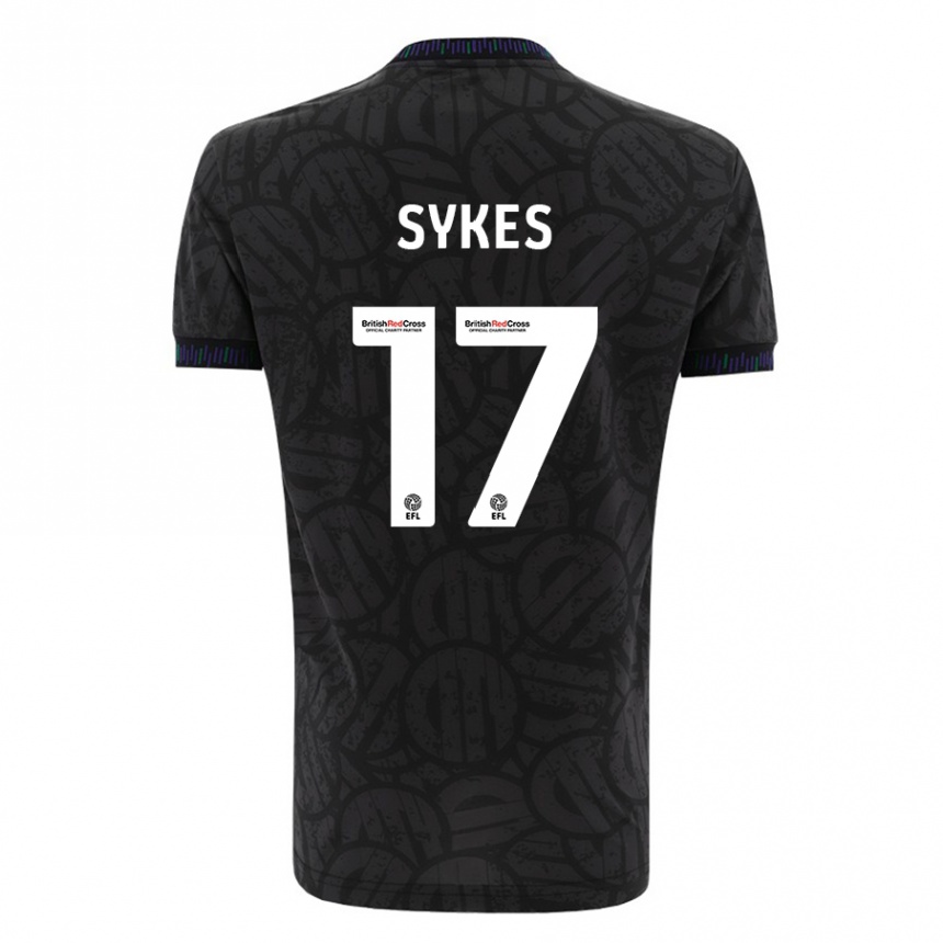 Kids Football Mark Sykes #17 Black Away Jersey 2023/24 T-Shirt Canada