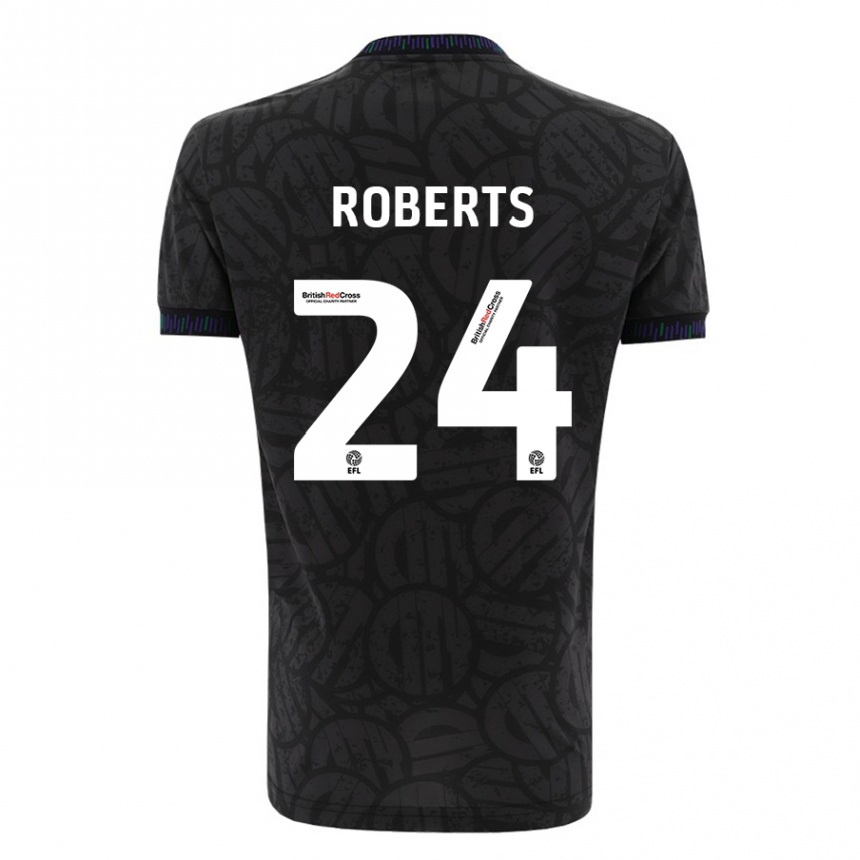 Kids Football Haydon Roberts #24 Black Away Jersey 2023/24 T-Shirt Canada