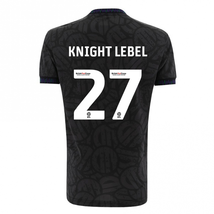 Enfant Football Maillot Jamie Knight-Lebel #27 Noir Tenues Extérieur 2023/24 Canada