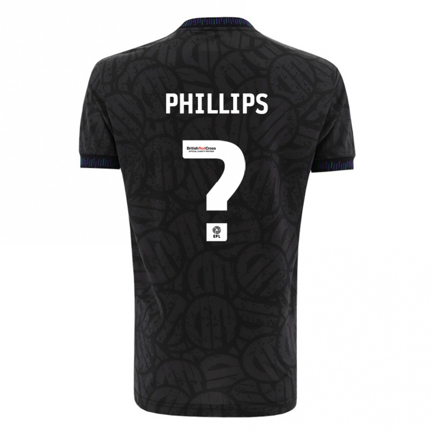 Enfant Football Maillot Billy Phillips #0 Noir Tenues Extérieur 2023/24 Canada