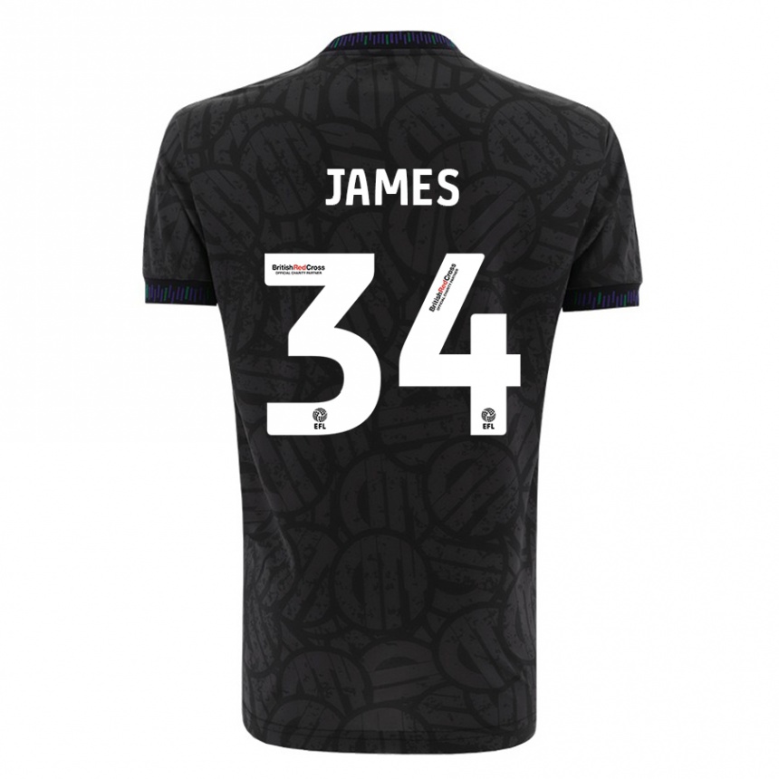 Enfant Football Maillot Joseph James #34 Noir Tenues Extérieur 2023/24 Canada