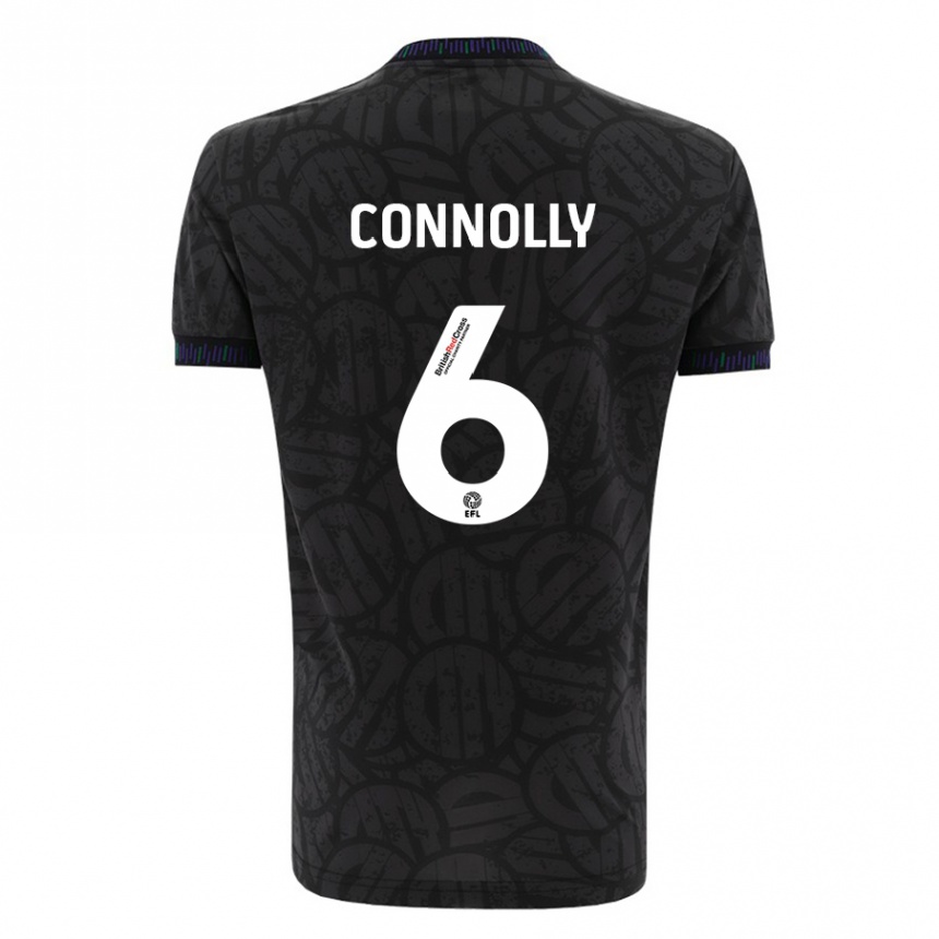 Enfant Football Maillot Megan Connolly #6 Noir Tenues Extérieur 2023/24 Canada