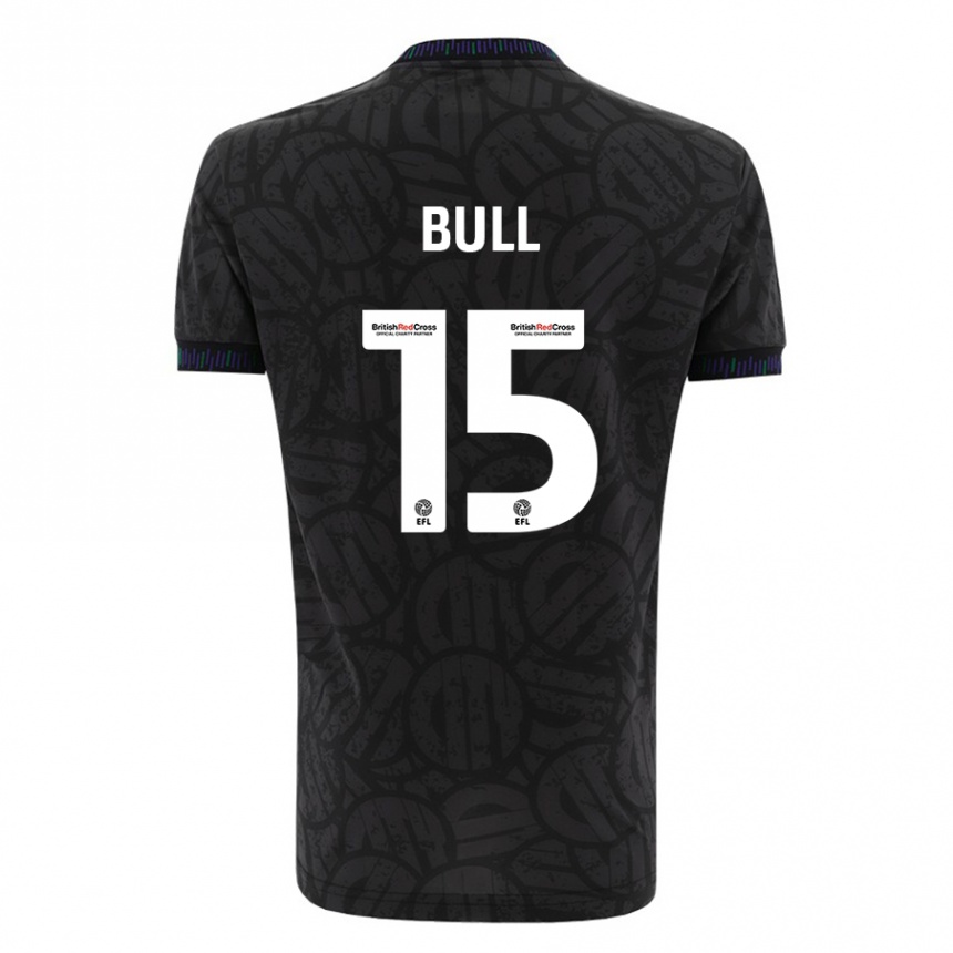 Kids Football Jasmine Bull #15 Black Away Jersey 2023/24 T-Shirt Canada