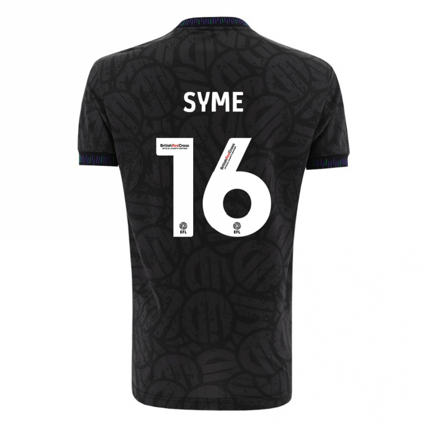 Enfant Football Maillot Emily Syme #16 Noir Tenues Extérieur 2023/24 Canada