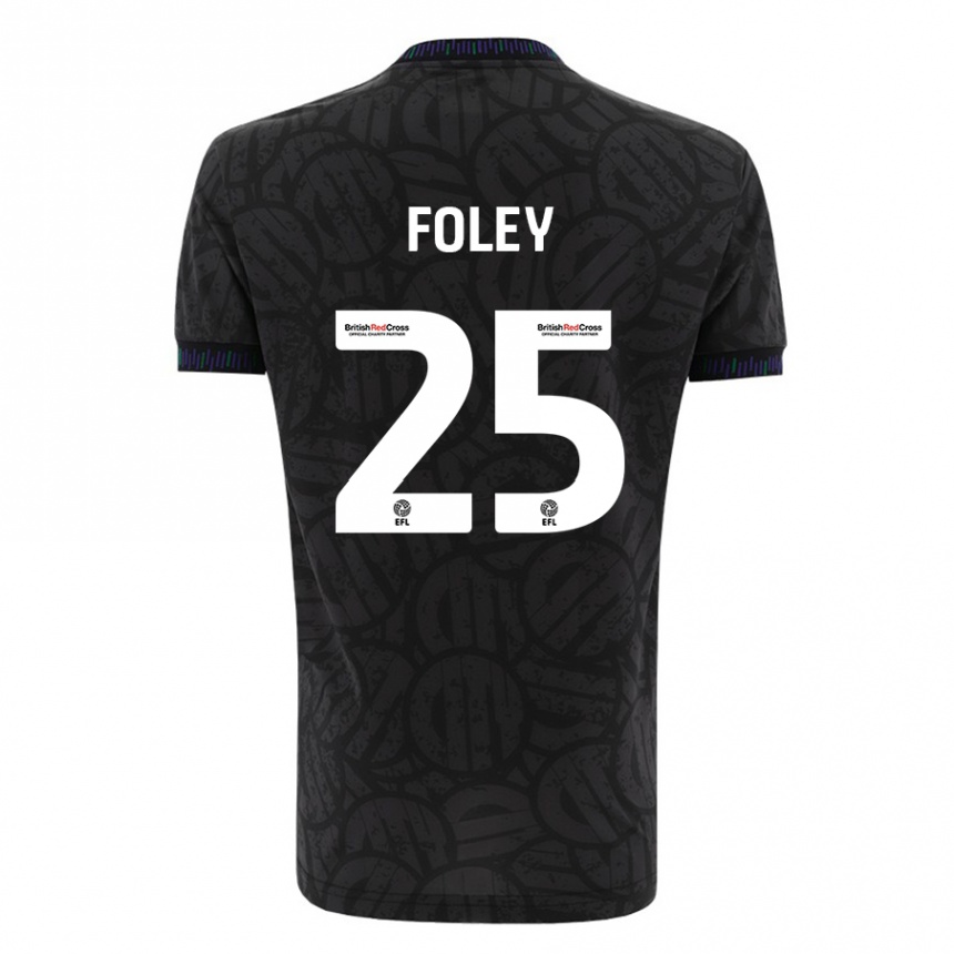 Enfant Football Maillot Erin Foley #25 Noir Tenues Extérieur 2023/24 Canada