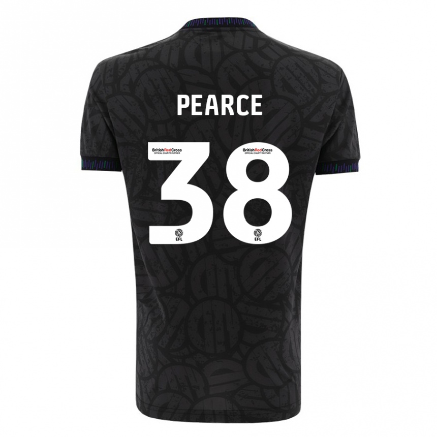 Enfant Football Maillot Manon Pearce #38 Noir Tenues Extérieur 2023/24 Canada