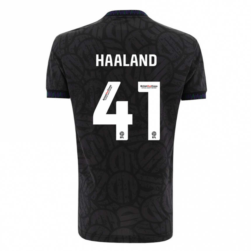 Enfant Football Maillot Benedicte Haaland #41 Noir Tenues Extérieur 2023/24 Canada