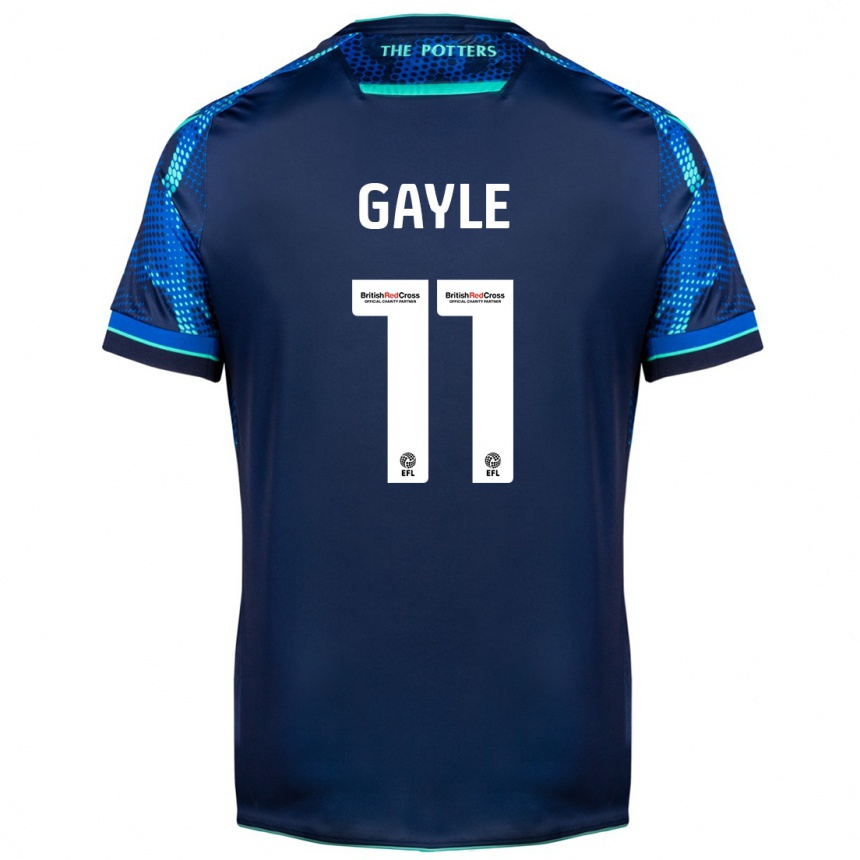 Kids Football Dwight Gayle #11 Navy Away Jersey 2023/24 T-Shirt Canada