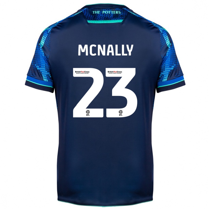 Kids Football Luke Mcnally #23 Navy Away Jersey 2023/24 T-Shirt Canada