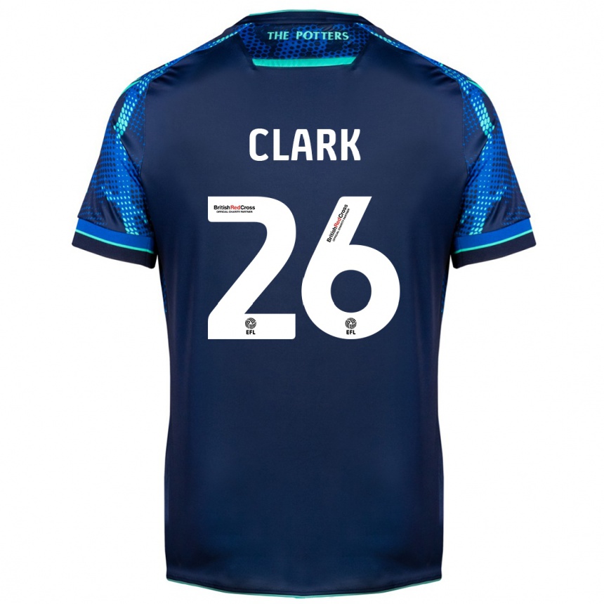 Kids Football Ciaran Clark #26 Navy Away Jersey 2023/24 T-Shirt Canada