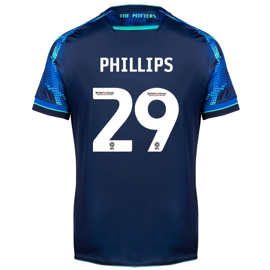 Kids Football D'margio Wright-Phillips #29 Navy Away Jersey 2023/24 T-Shirt Canada