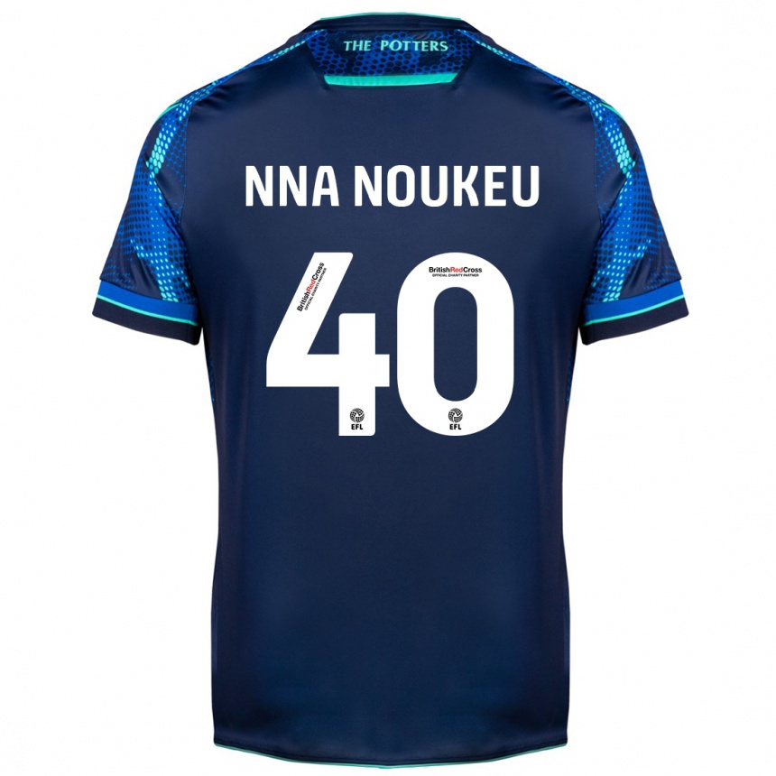 Kids Football Blondy Nna Noukeu #40 Navy Away Jersey 2023/24 T-Shirt Canada