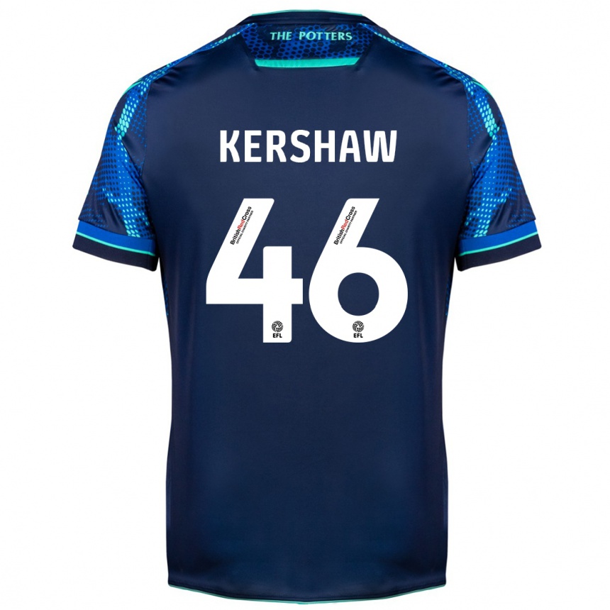 Kids Football Ben Kershaw #46 Navy Away Jersey 2023/24 T-Shirt Canada